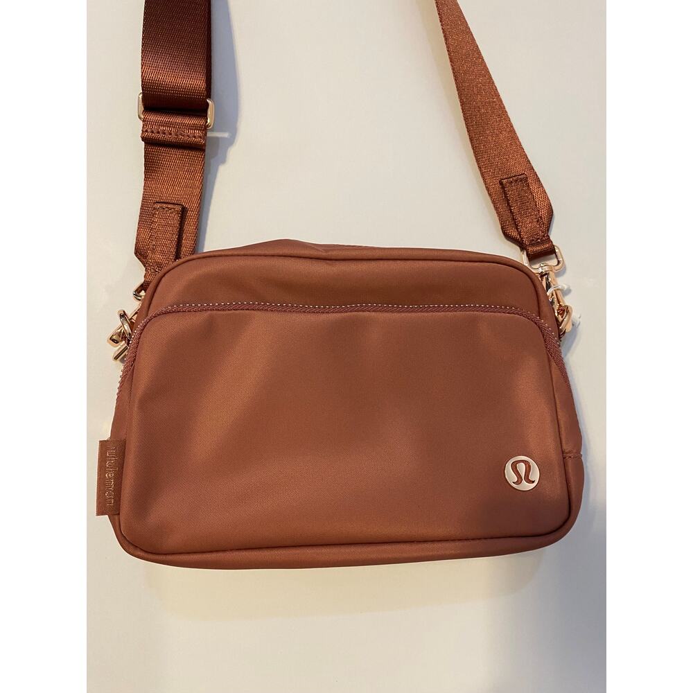 Lululemon Everywhere Crossbody Bag - Red Clay with Rose Gold Hardware